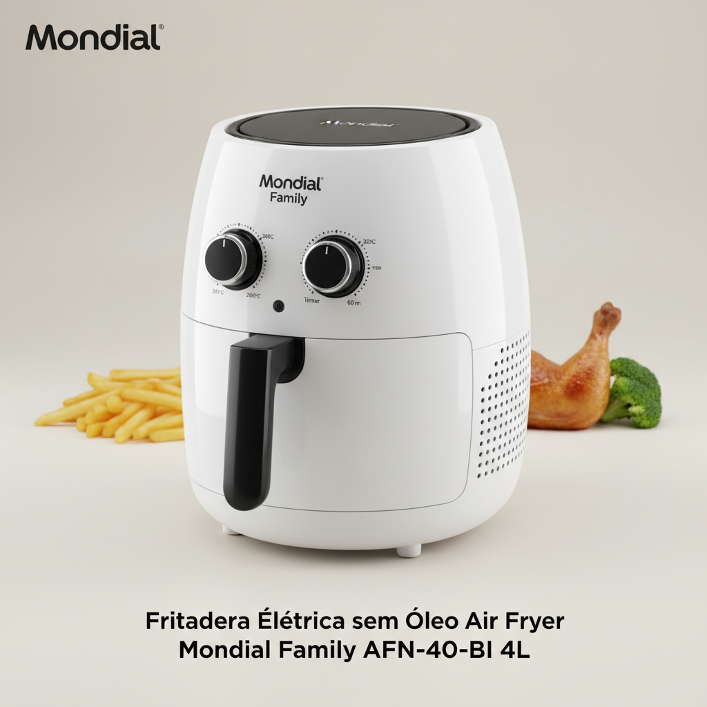 Fritadeira Elétrica sem Óleo Air Fryer Mondial Family AFN-40-BI